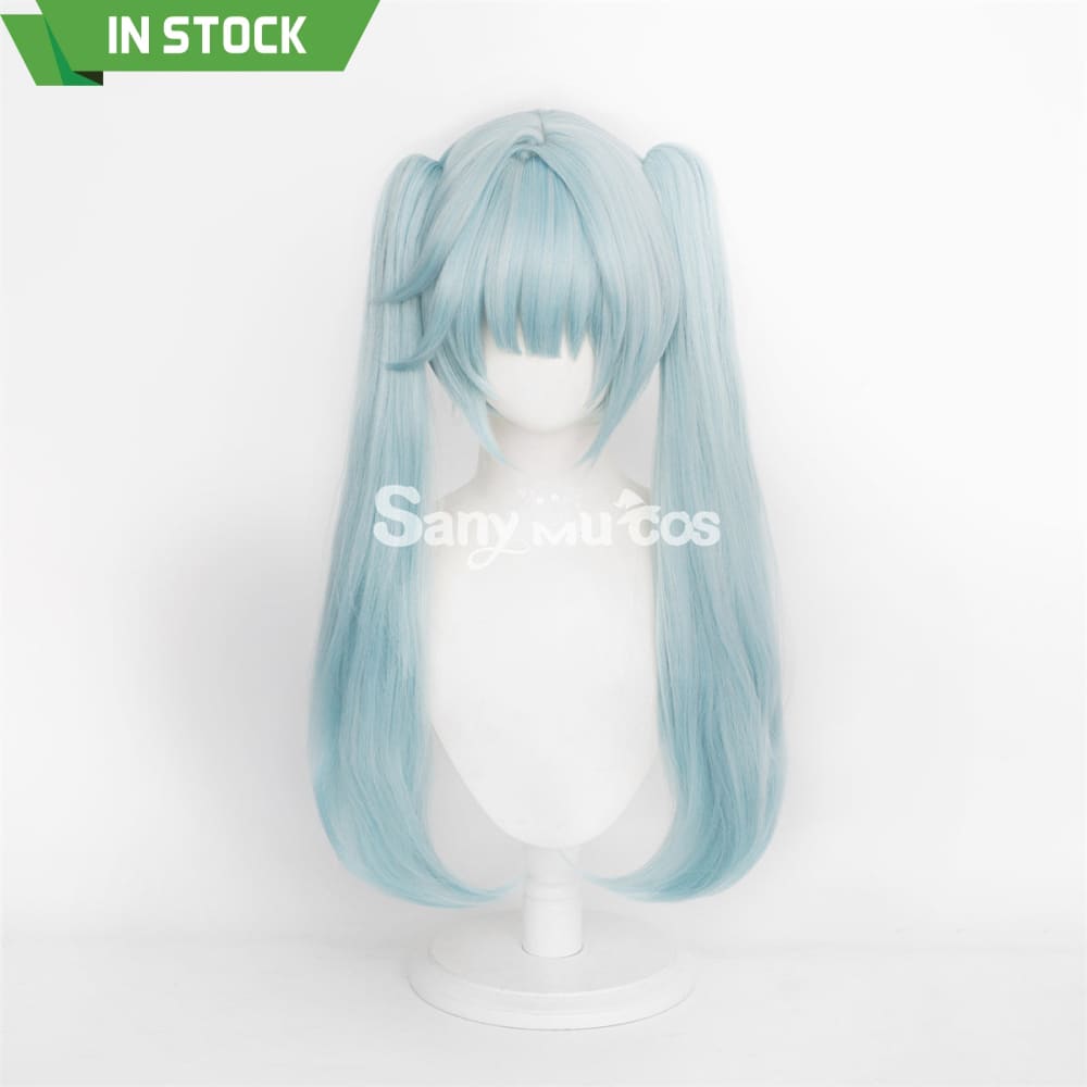 Game Genshin Impact Faruzan Cosplay Wig Mint Green Double Ponytail Wig