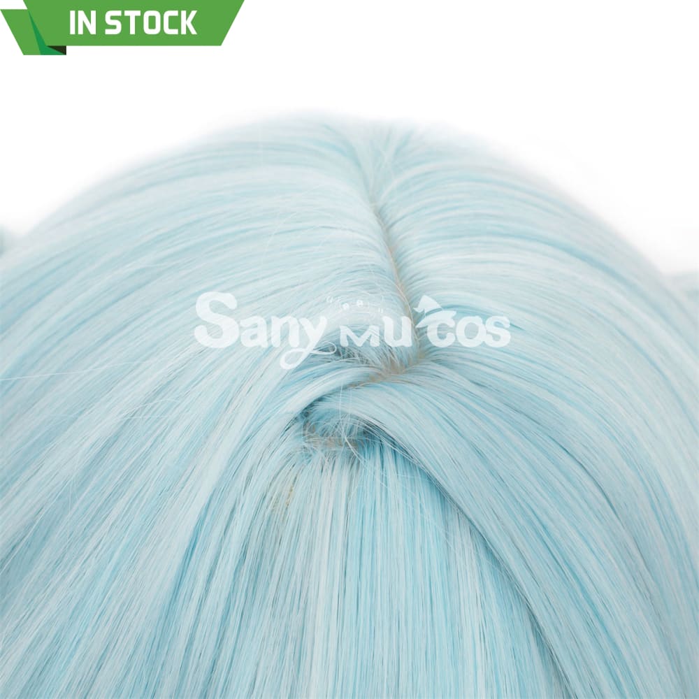 Game Genshin Impact Faruzan Cosplay Wig Mint Green Double Ponytail Wig