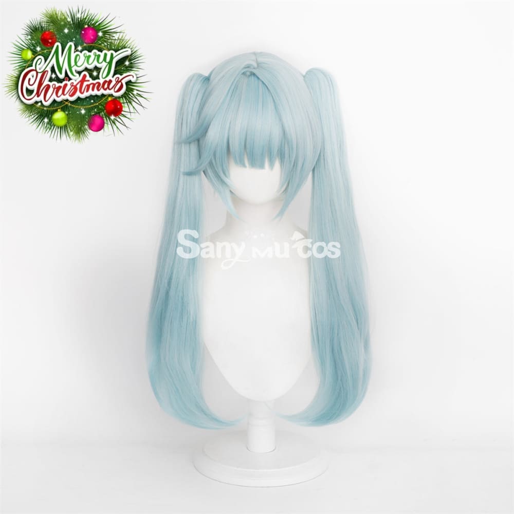Game Genshin Impact Faruzan Cosplay Wig Mint Green Double Ponytail Wig