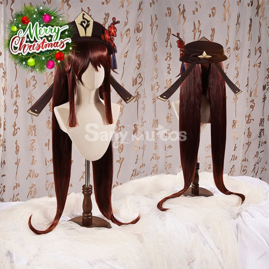 Game Genshin Impact Hutao Cosplay Wig Hu Tao Dark Brown 1000
