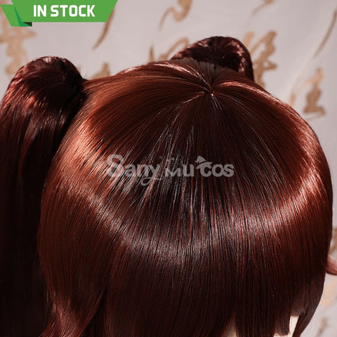 Game Genshin Impact Hutao Cosplay Wig Hu Tao Dark Brown