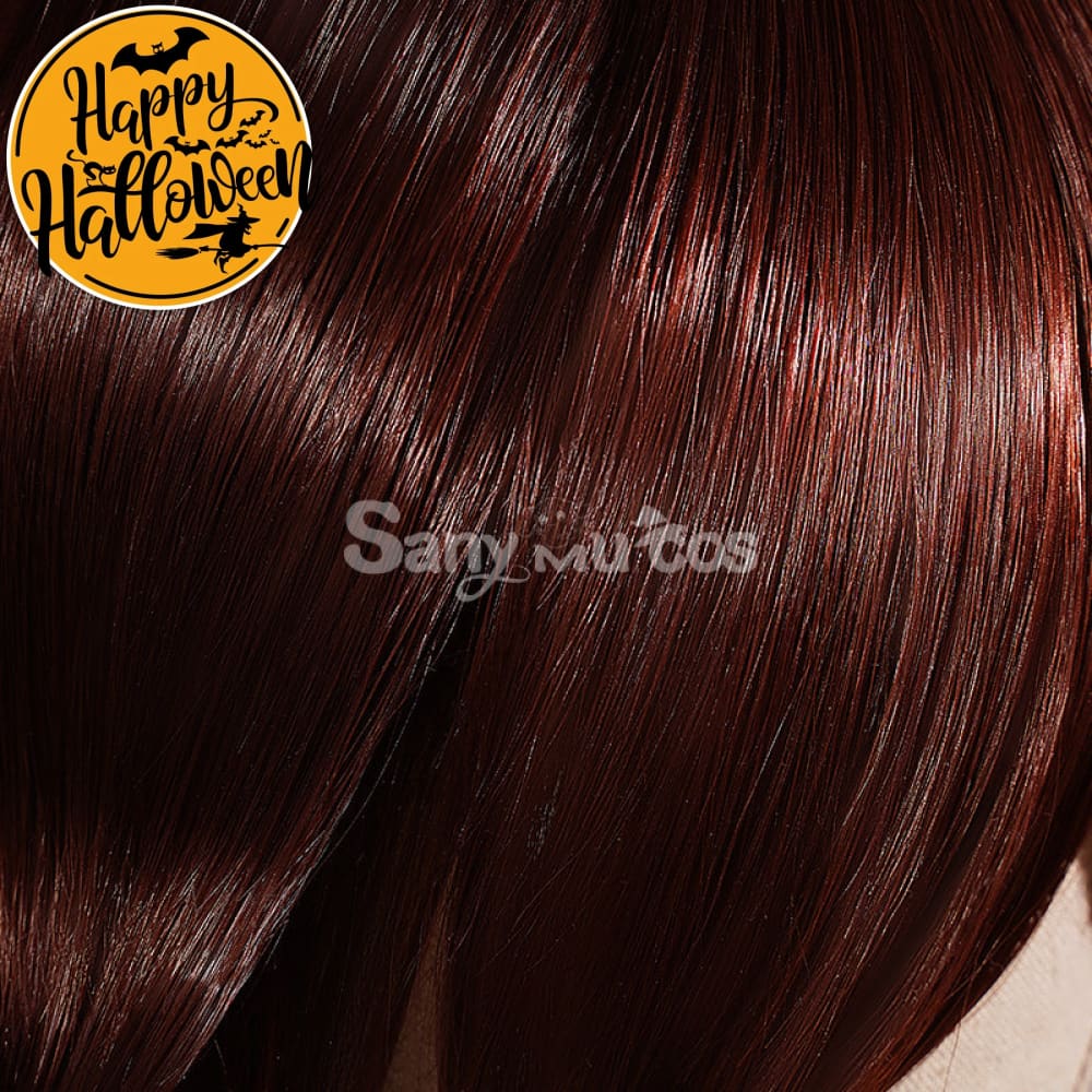 Game Genshin Impact Hutao Cosplay Wig Hu Tao Dark Brown