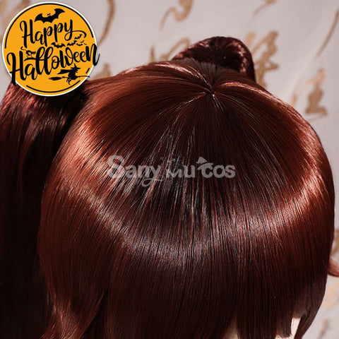 Game Genshin Impact Hutao Cosplay Wig Hu Tao Dark Brown