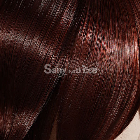 Game Genshin Impact Hutao Cosplay Wig Hu Tao Dark Brown