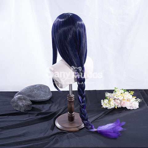 【In Stock】Game Genshin Impact Inazuma Baal Raiden Shogun Blue And Purple Gradient Long Weave