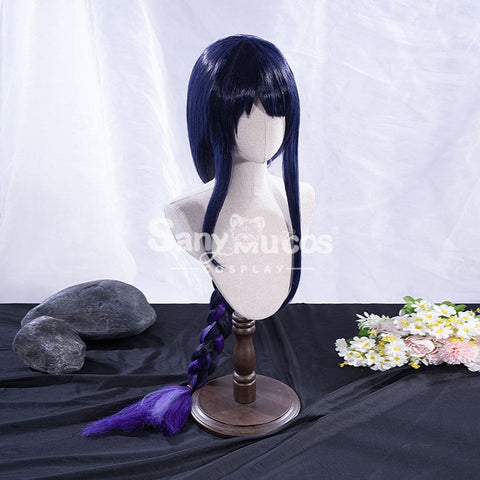 【In Stock】Game Genshin Impact Inazuma Baal Raiden Shogun Blue And Purple Gradient Long Weave