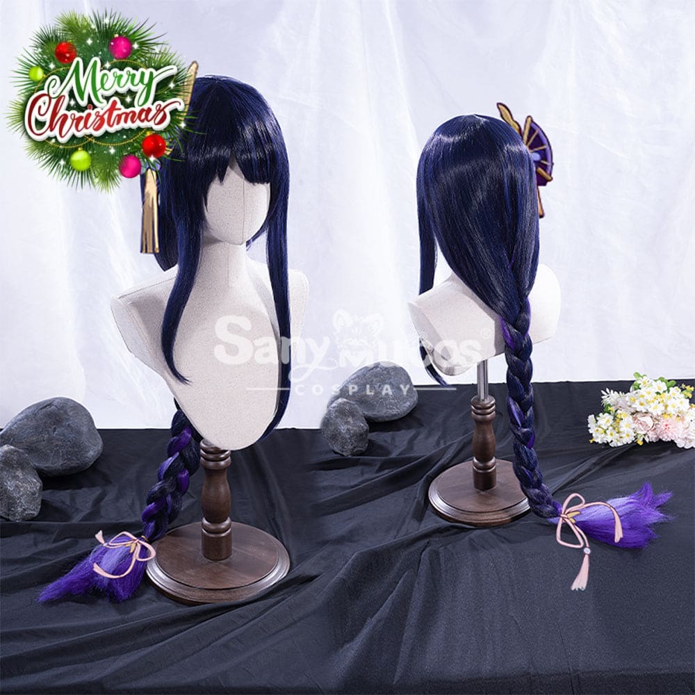【In Stock】Game Genshin Impact Inazuma Baal Raiden Shogun Blue And Purple Gradient Long Weave