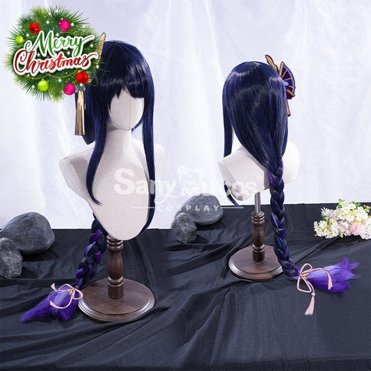 【In Stock】Game Genshin Impact Inazuma Baal Raiden Shogun Blue And Purple Gradient Long Weave 1000