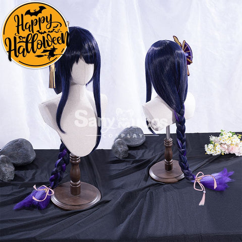 【In Stock】Game Genshin Impact Inazuma Baal Raiden Shogun Blue And Purple Gradient Long Weave