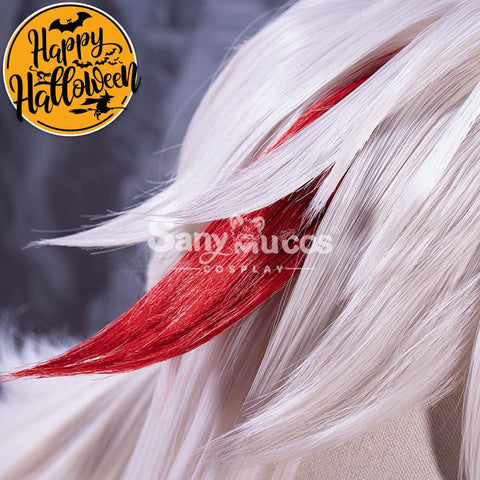 【In Stock】Game Genshin Impact Kaedehara Kazuha Pink And Red Ponytail Medium Cosplay Wig Wigs
