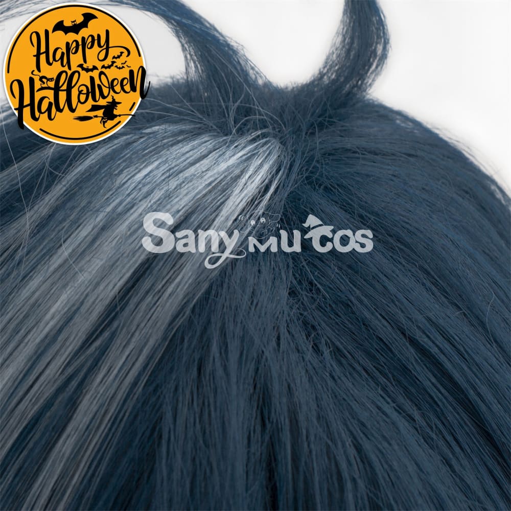 Game Genshin Impact Kaeya Dark Color Long Gradient Ponytail Cosplay Wig
