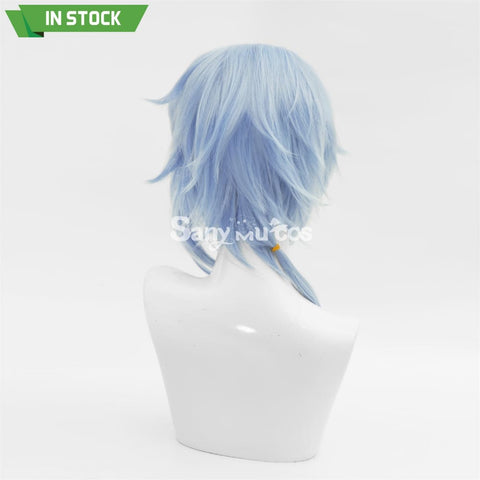 Game Genshin Impact Kamisato Ayato Blue Cosplay Wig