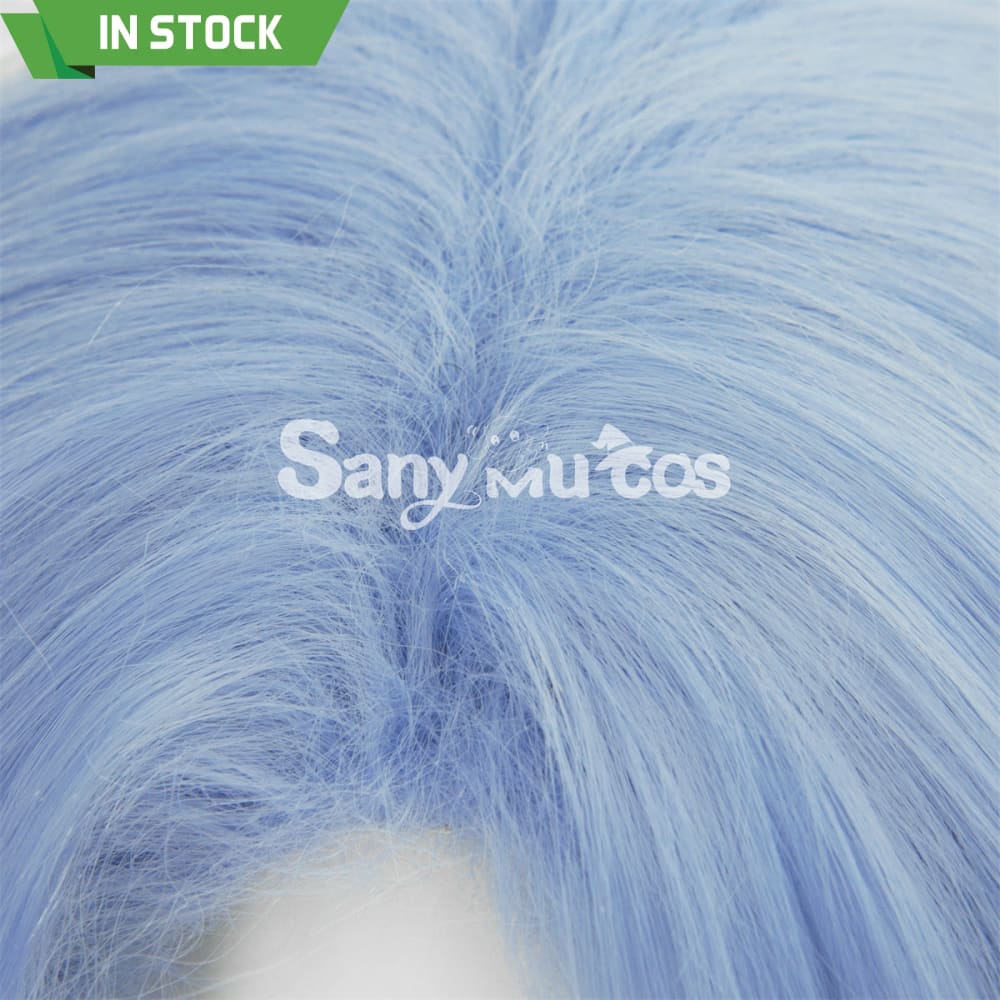 Game Genshin Impact Kamisato Ayato Blue Cosplay Wig