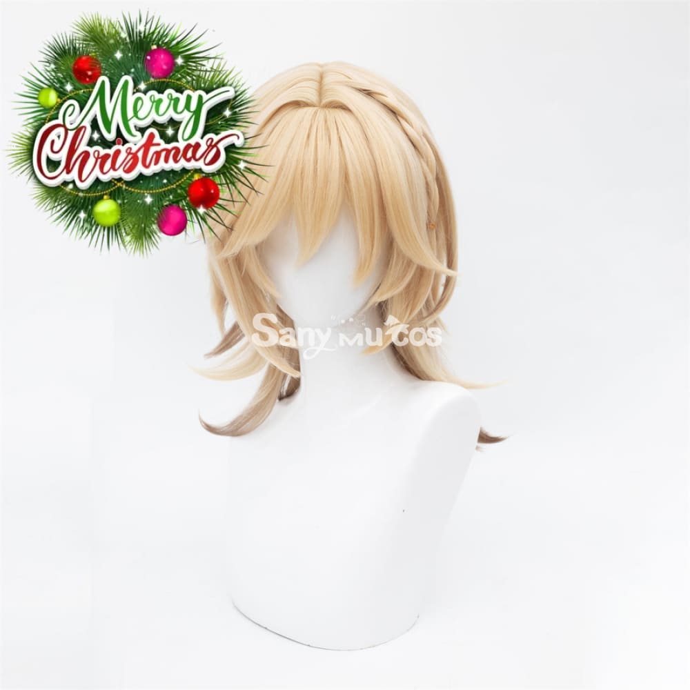 Game Genshin Impact Kaveh Short Blonde Wig