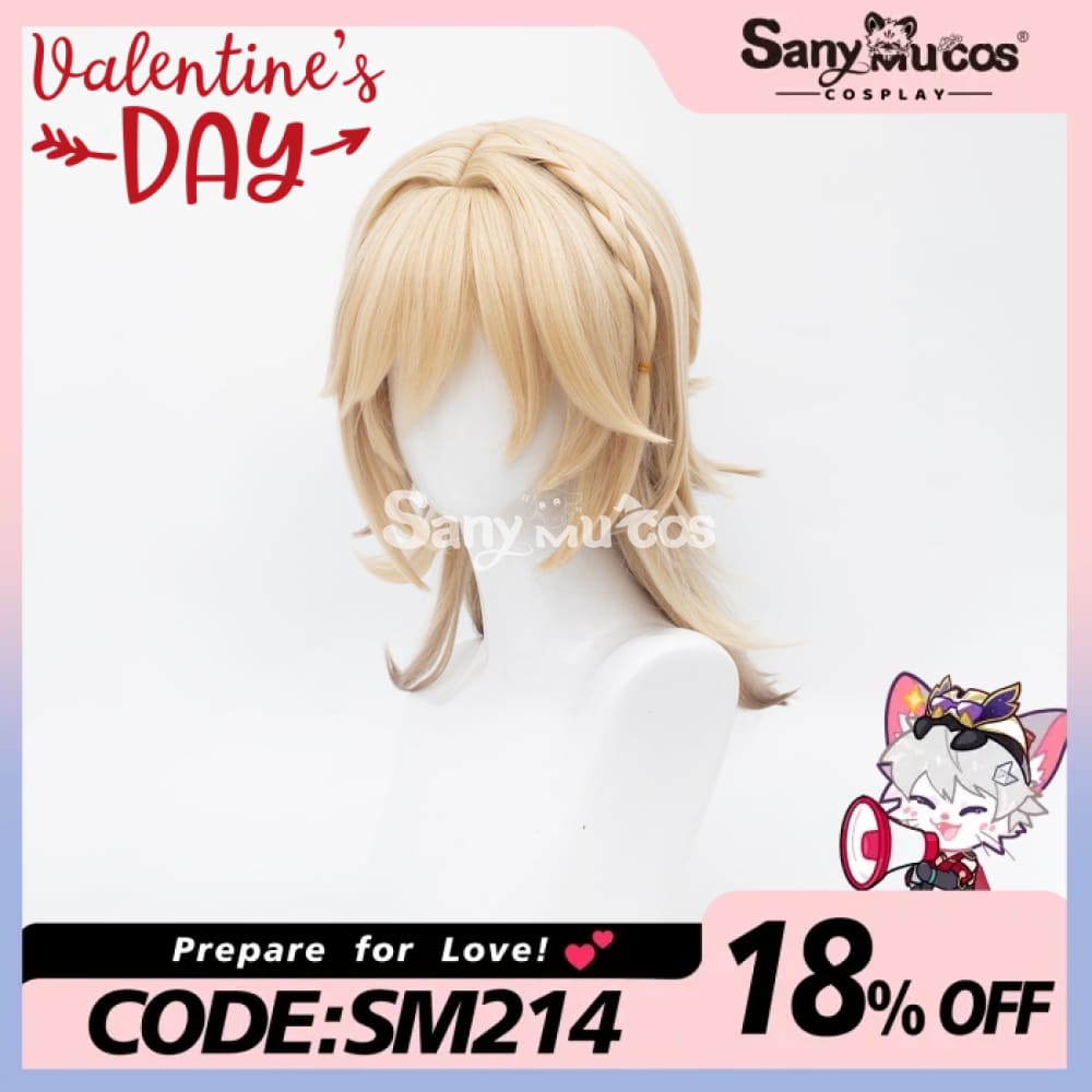 Game Genshin Impact Kaveh Short Blonde Wig