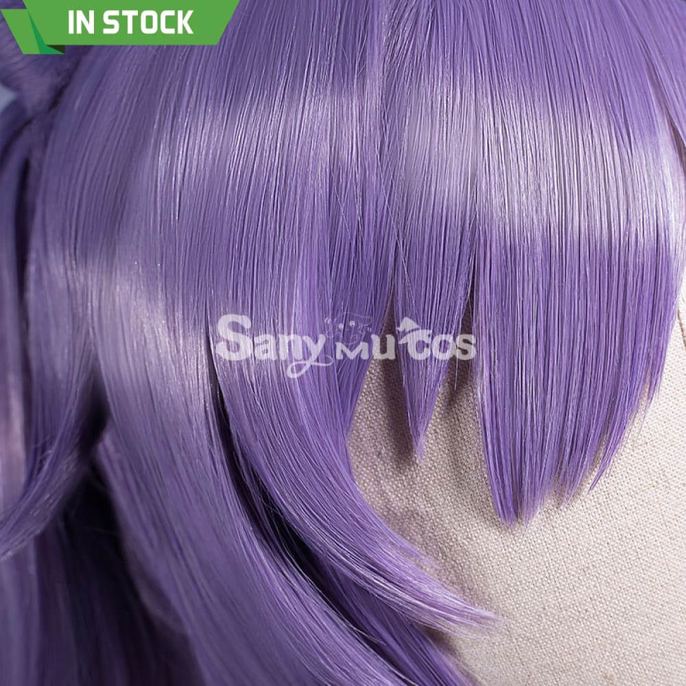 Game Genshin Impact Keqing Driving Thunder Cosplay Wig