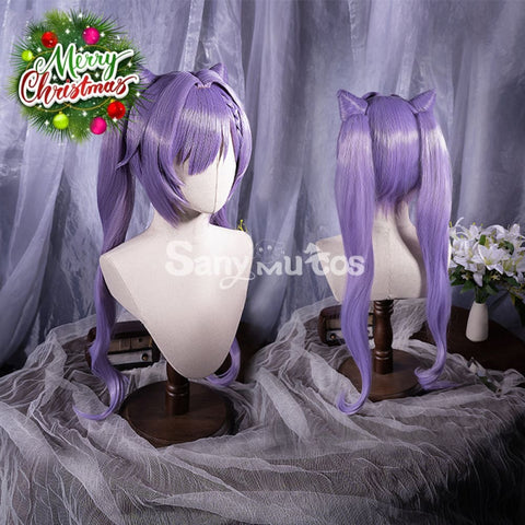 Game Genshin Impact Keqing Driving Thunder Cosplay Wig