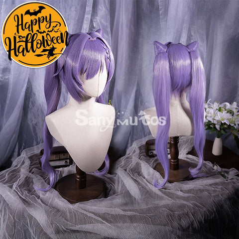 Game Genshin Impact Keqing Driving Thunder Cosplay Wig