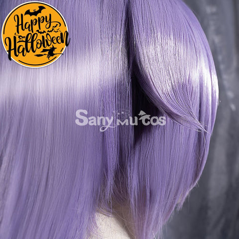 Game Genshin Impact Keqing Driving Thunder Cosplay Wig
