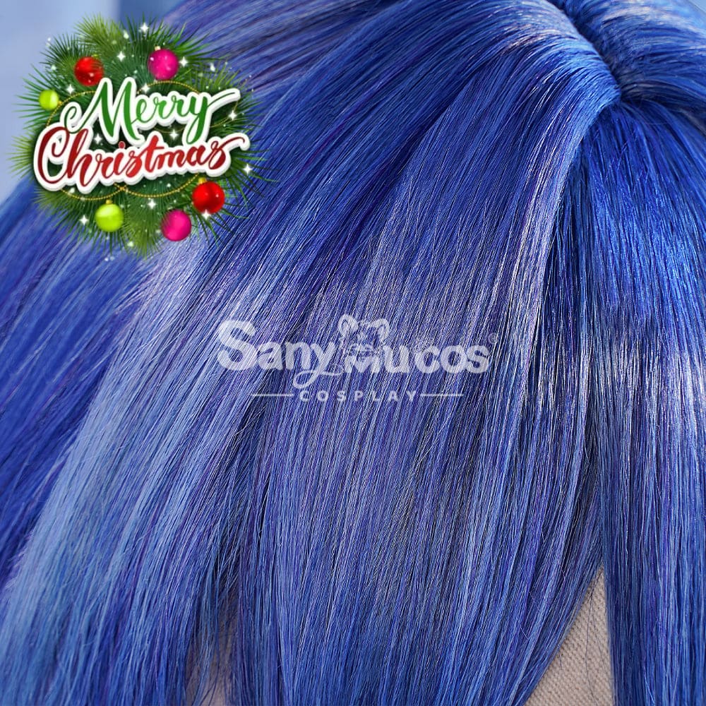 【In Stock】Game Genshin Impact Layla Blue Gradient Long Cosplay Wig Wigs