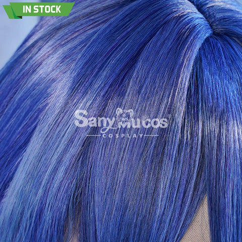 【In Stock】Game Genshin Impact Layla Blue Gradient Long Cosplay Wig Wigs