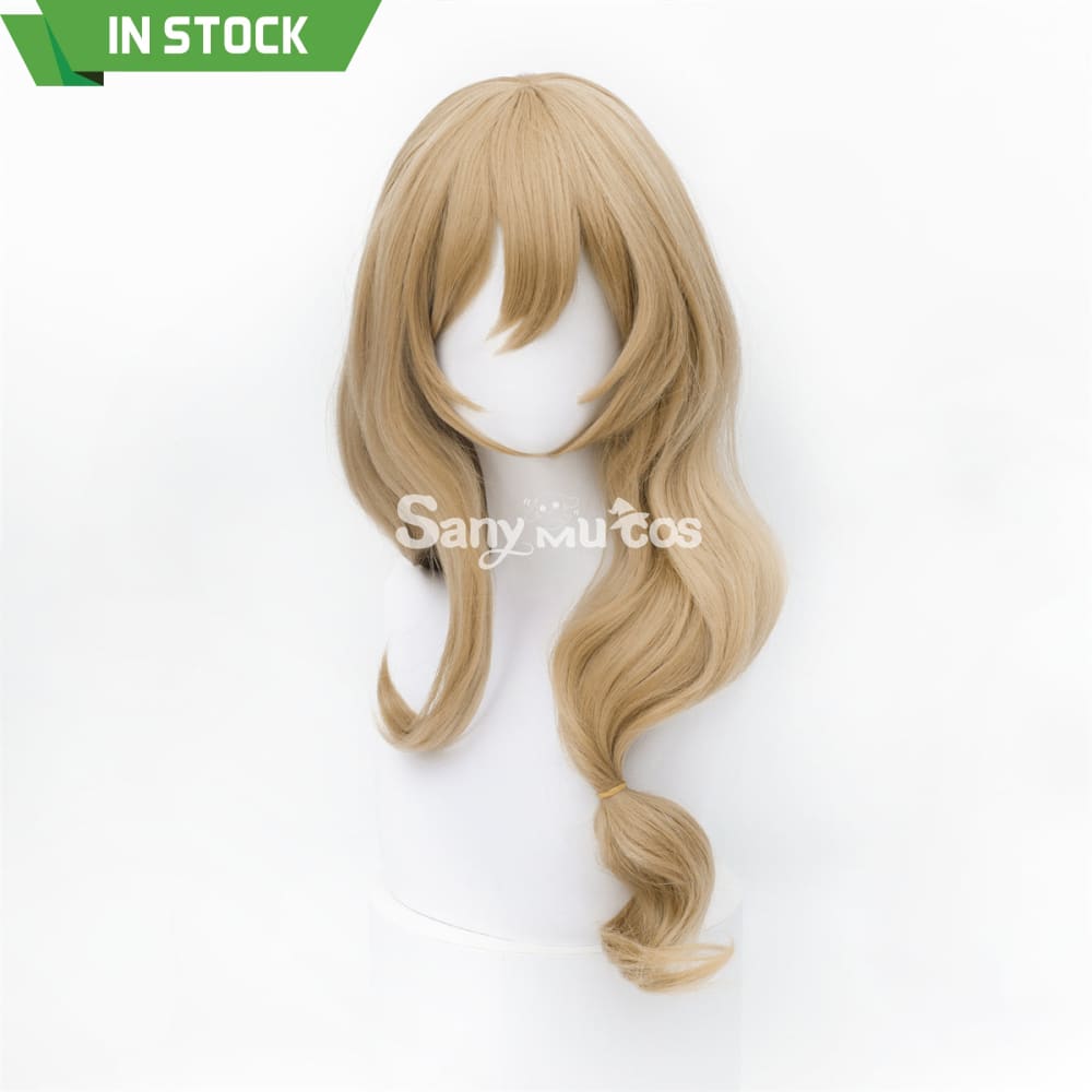 Game Genshin Impact Lisa Minci Brown Long Cosplay Wig