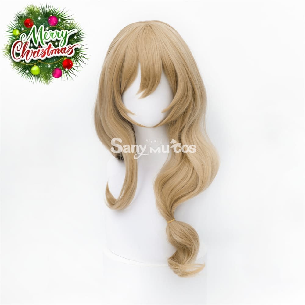 Game Genshin Impact Lisa Minci Brown Long Cosplay Wig