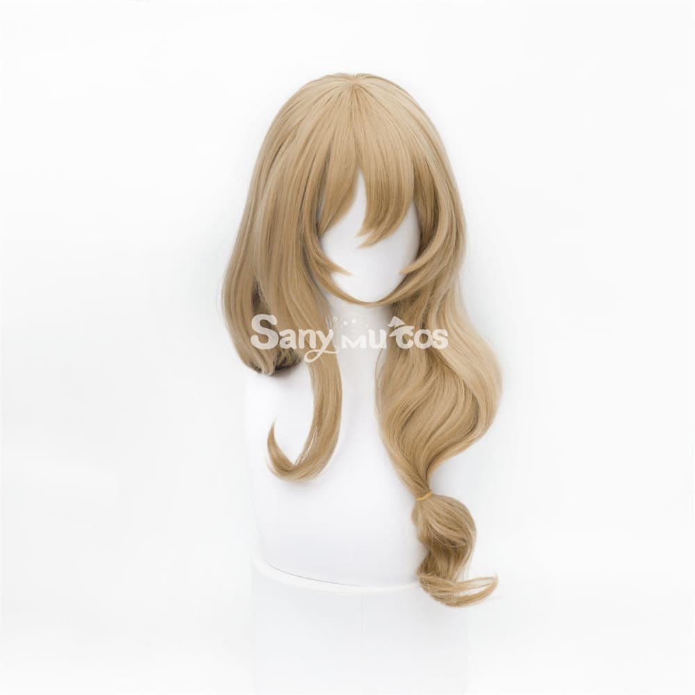 Game Genshin Impact Lisa Minci Brown Long Cosplay Wig