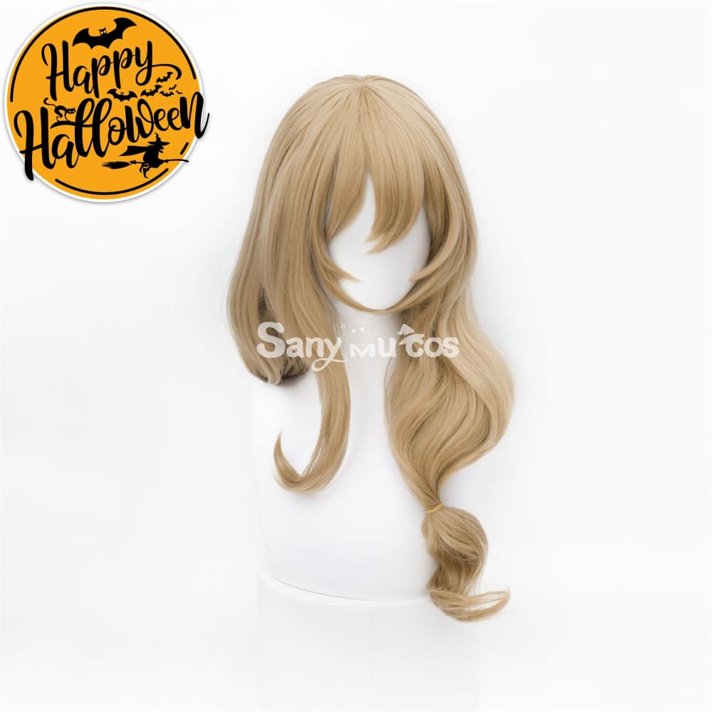 Game Genshin Impact Lisa Minci Brown Long Cosplay Wig