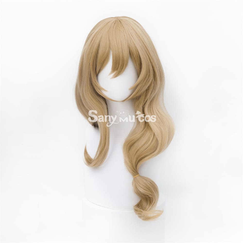 Game Genshin Impact Lisa Minci Brown Long Cosplay Wig