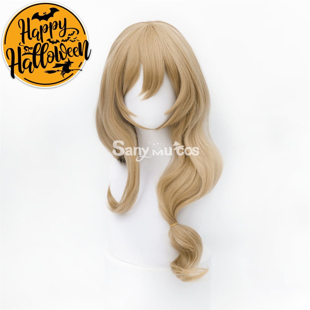 Game Genshin Impact Lisa Minci Brown Long Cosplay Wig