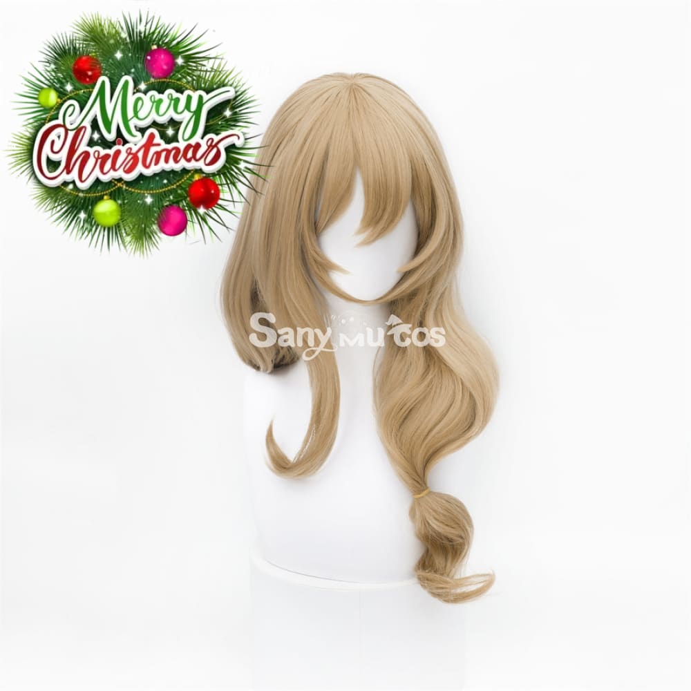 Game Genshin Impact Lisa Minci Brown Long Cosplay Wig