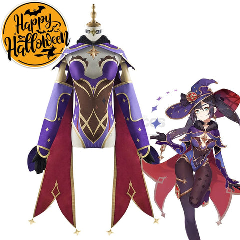 【In Stock】Game Genshin Impact Mona Megistus Astral Cute Sexy Enigmatic Astrologer Witch