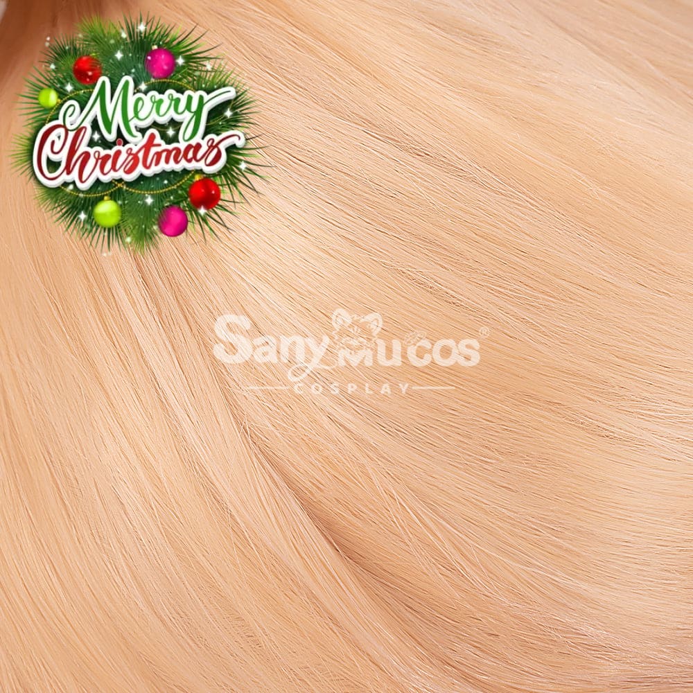 【In Stock】Game Genshin Impact Naganohara Yoimiya Blond And Golden Ponytail Medium Cosplay Wig Wigs