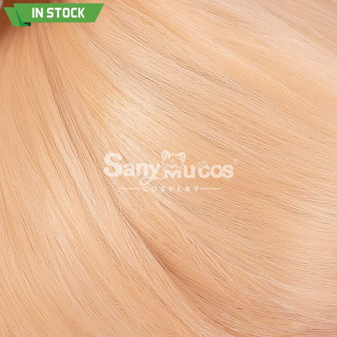 【In Stock】Game Genshin Impact Naganohara Yoimiya Blond And Golden Ponytail Medium Cosplay Wig Wigs