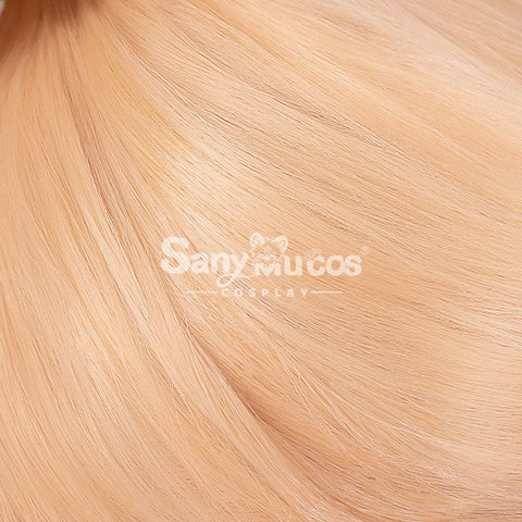 【In Stock】Game Genshin Impact Naganohara Yoimiya Blond And Golden Ponytail Medium Cosplay Wig Wigs