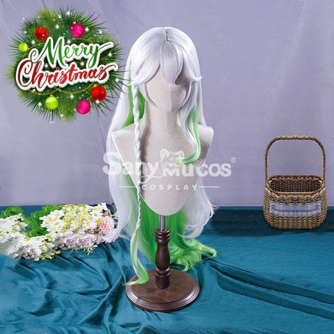 【In Stock】Game Genshin Impact Nahida Kusanali Lesser Lord White And Green Weave Long Cosplay