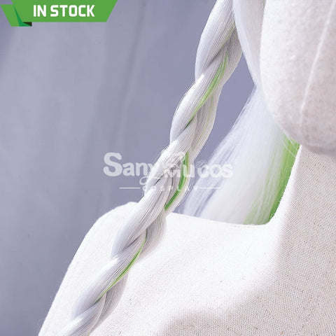 【In Stock】Game Genshin Impact Nahida Kusanali Lesser Lord White And Green Weave Long Cosplay