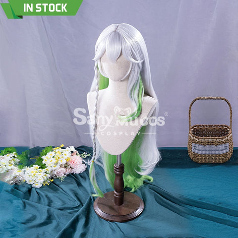 【In Stock】Game Genshin Impact Nahida Kusanali Lesser Lord White And Green Weave Long Cosplay