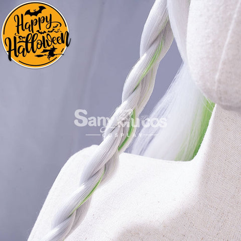 【In Stock】Game Genshin Impact Nahida Kusanali Lesser Lord White And Green Weave Long Cosplay