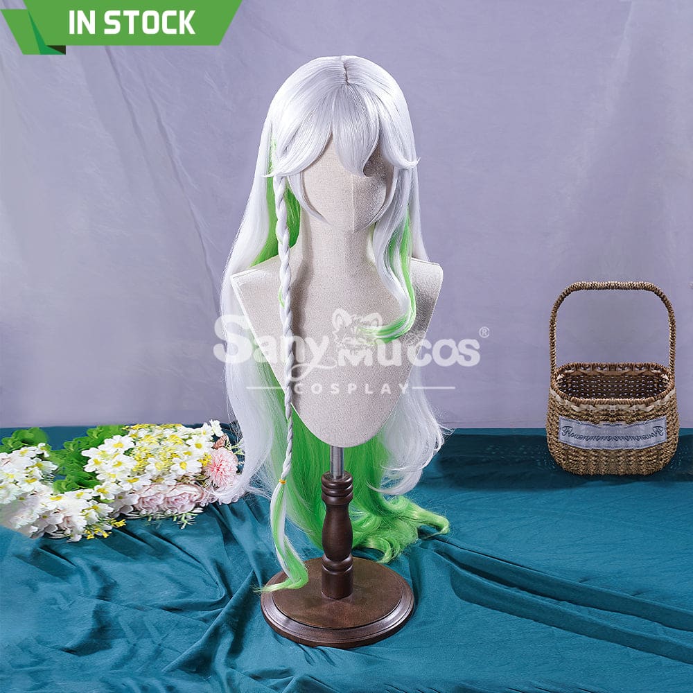 【In Stock】Game Genshin Impact Nahida Kusanali Lesser Lord White And Green Weave Long Cosplay