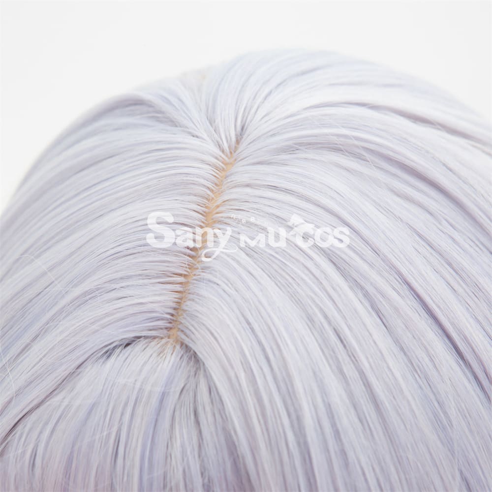 Game Genshin Impact Noelle Chivalric Blossom Cosplay Wig Purple Short Wig