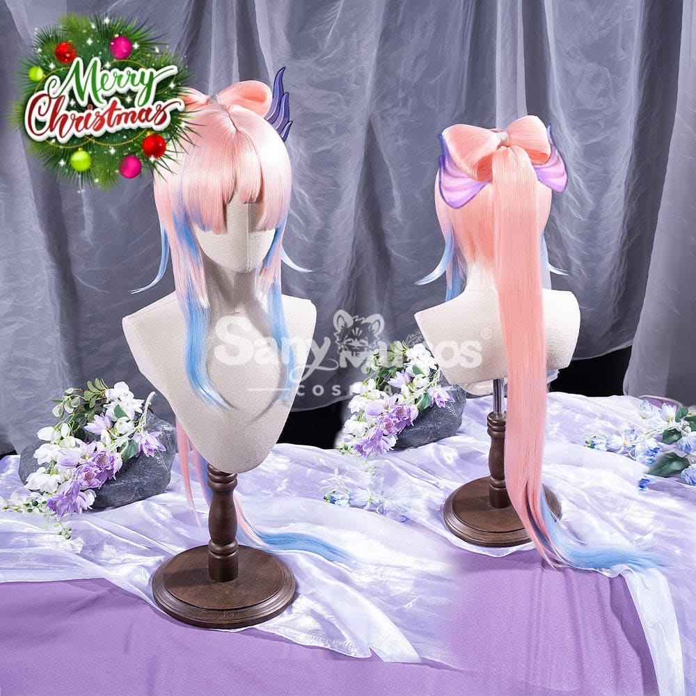 【In Stock】Game Genshin Impact Sangonomiya Kokomi Pink And Blue Gradient Long Cosplay Wig Wigs