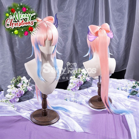 【In Stock】Game Genshin Impact Sangonomiya Kokomi Pink And Blue Gradient Long Cosplay Wig Wigs