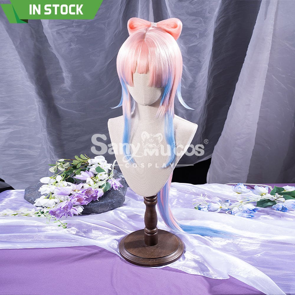 【In Stock】Game Genshin Impact Sangonomiya Kokomi Pink And Blue Gradient Long Cosplay Wig Wigs