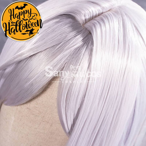 【In Stock】Game Genshin Impact Shenhe Long Highlight Grey Blue Gradient Cosplay Wig Wigs