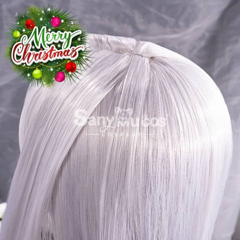 【In Stock】Game Genshin Impact Shenhe Long Highlight Grey Blue Gradient Cosplay Wig Wigs