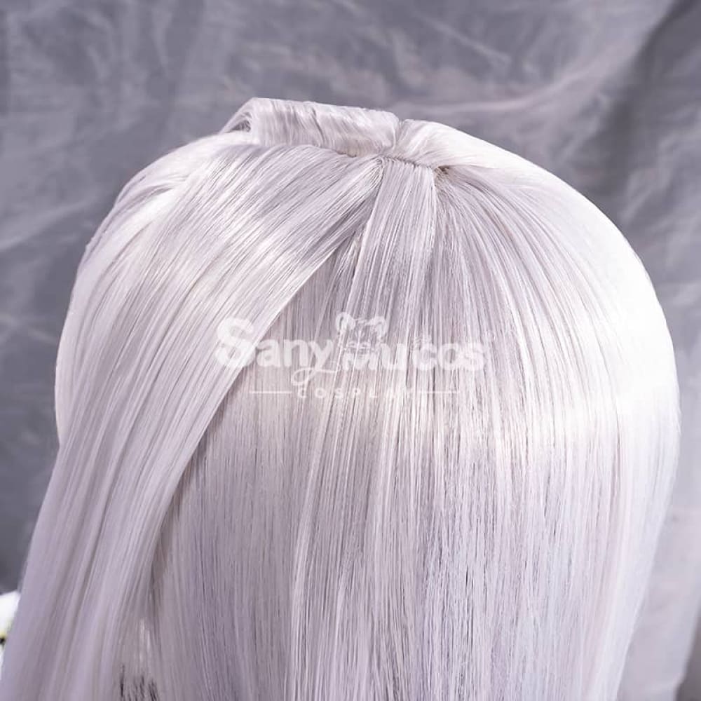 【In Stock】Game Genshin Impact Shenhe Long Highlight Grey Blue Gradient Cosplay Wig Wigs