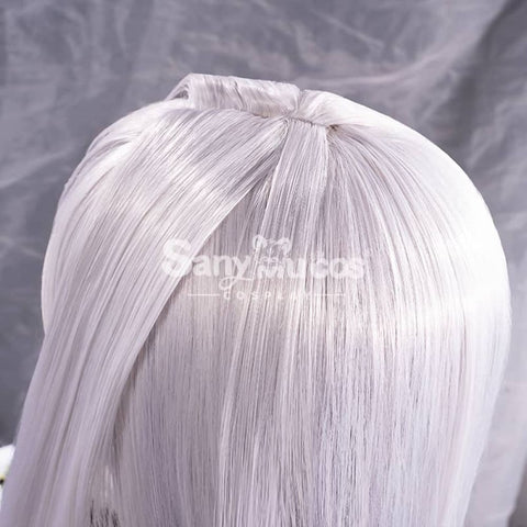 【In Stock】Game Genshin Impact Shenhe Long Highlight Grey Blue Gradient Cosplay Wig Wigs