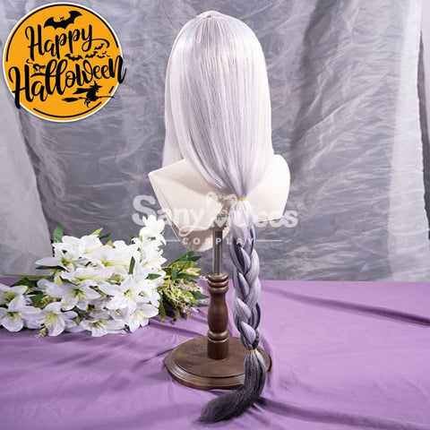 【In Stock】Game Genshin Impact Shenhe Long Highlight Grey Blue Gradient Cosplay Wig Wigs